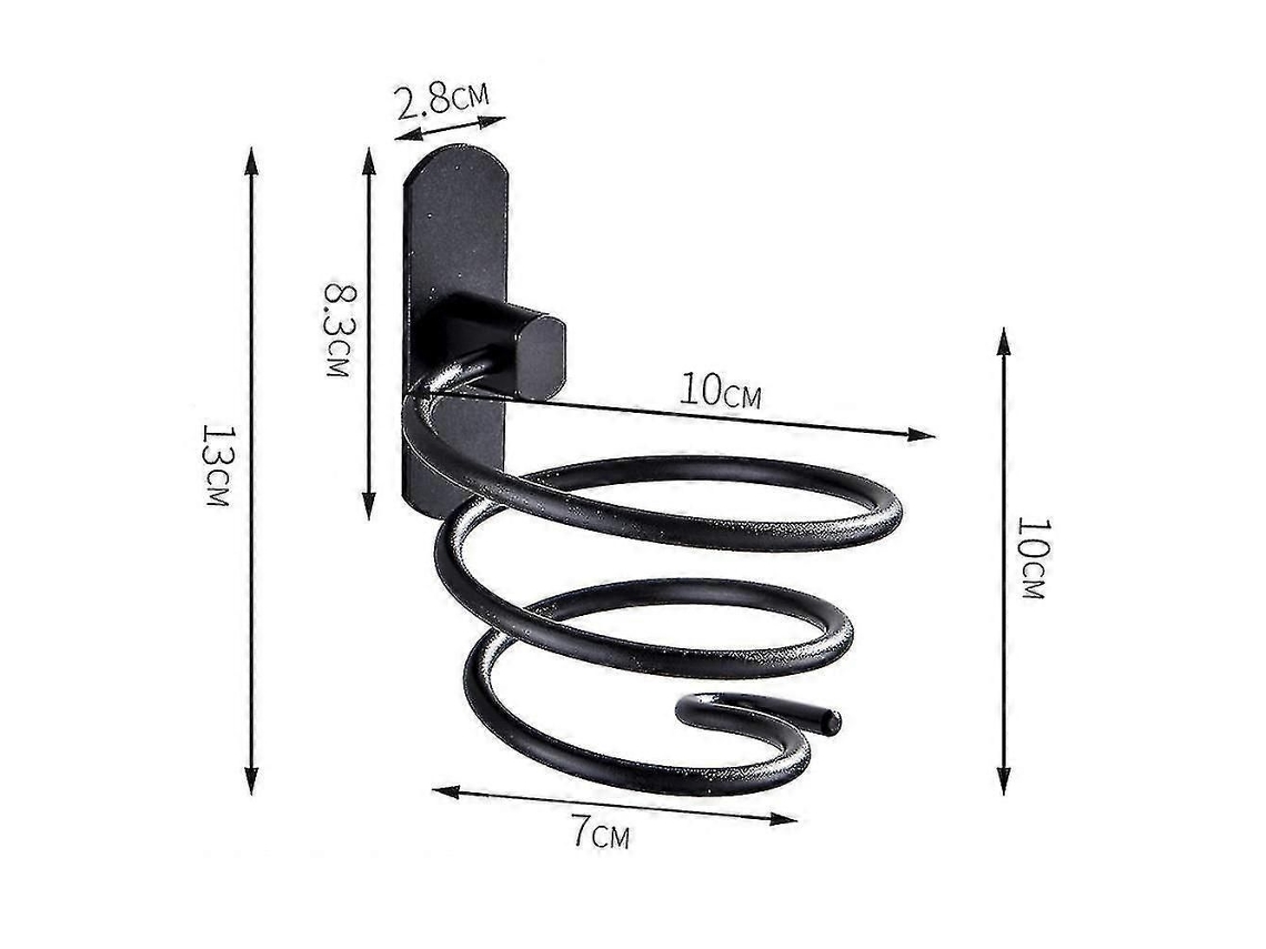 Suporte de Secador Cabelo, Espiral do Cabelo Soco Livre GOKOCO