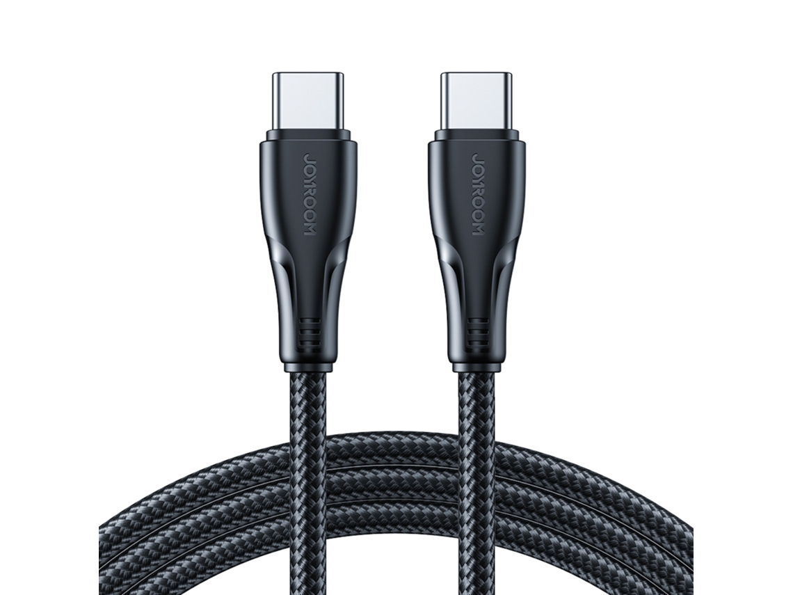 Kabel Przewód W Oplocie Usb c 60w 0.25m Czarny JOYROOM