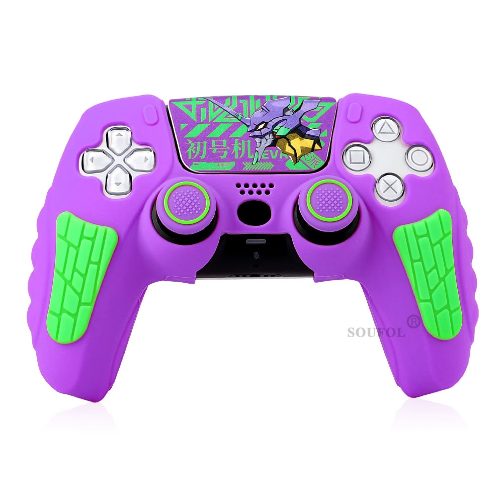 Capa Protetora Macia De Silicone Antiderrapante Para Controles De Jogos Playstation 5.
