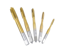 5 Peças de Brocas Retas Hss Aço Métrico Revestidas com Titânio M3 M4 M5 M6 M8 Ferramenta de Rosqueamento para Inserções de Fio