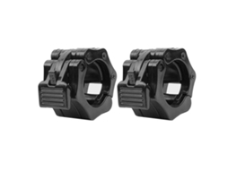 2pcs Grampo De Halter 50mm Em Plástico Preto Anti-derrapante Para Musculação Levantamento De Pesos