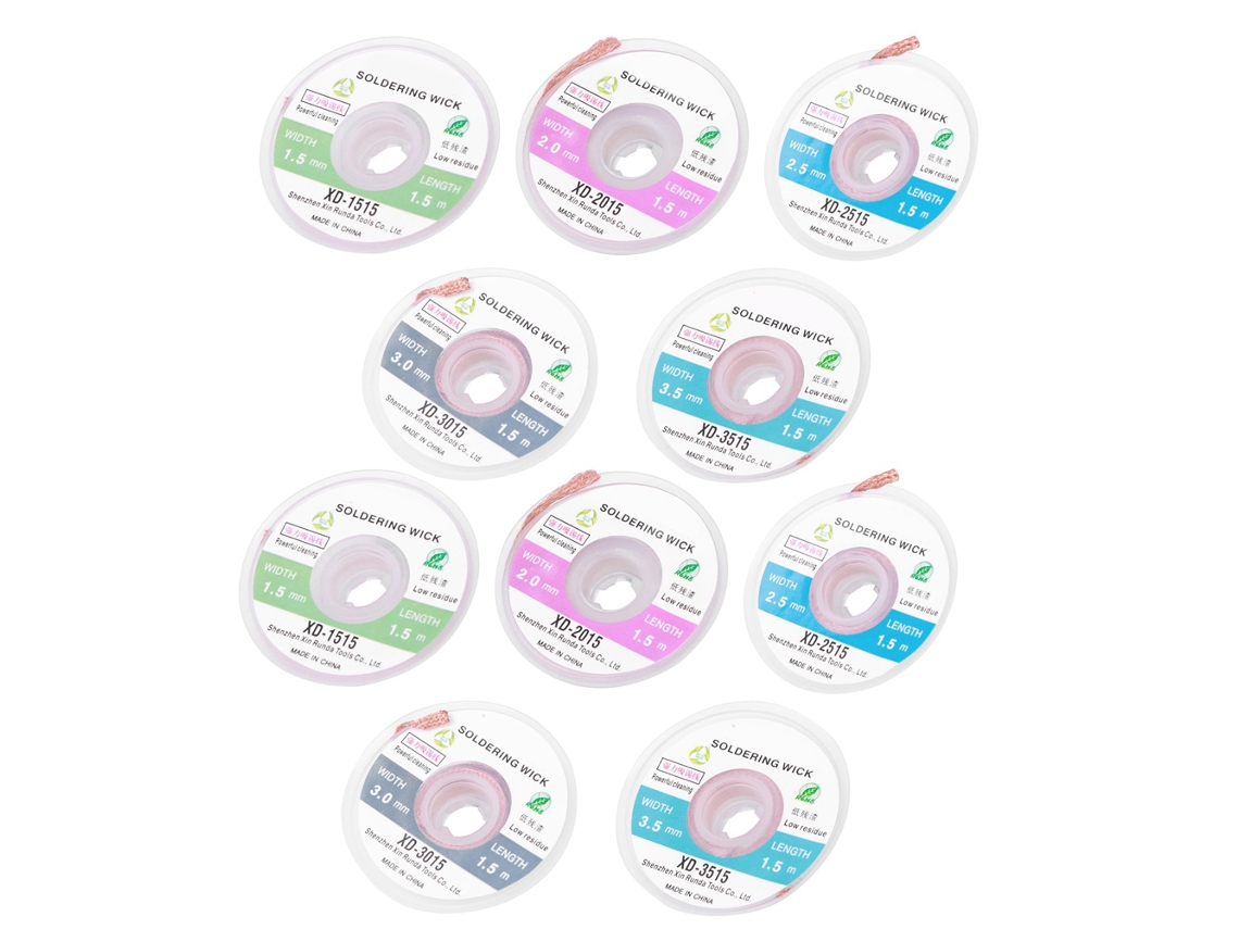 Kit De Sucção De Solda E Malha De Dessoldagem Laxiscreed Para Reparações De Precisão