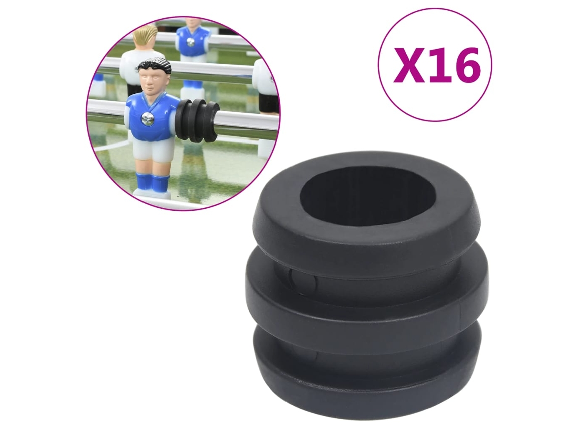Vidaxl Batentes De Matraquilhos Para Varões Com 15,9/16 Mm 16 Pcs