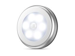 Luz Noturna Led Com Sensor De Movimento, Sem Fio, Alimentação Por Bateria, Branco Frio Para Armário, Escada