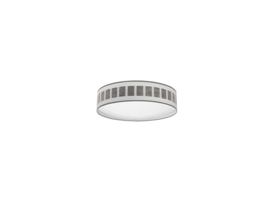 Plafon 72w Ivanna Branco Madeira Cinza 5616lm 3000k,4000k,6500k 14x50x50 Cm Fabrilamp