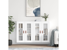 Vidaxl Móveis De Parede 2 Pcs Derivados De Madeira Branco