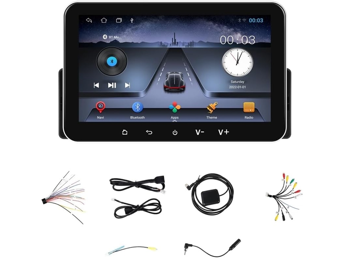 Rádio Automotivo Android de 7 Polegadas com 2g + 32g, Reprodutor Multimídia 1 Din e Carplay. SFUSHOS
