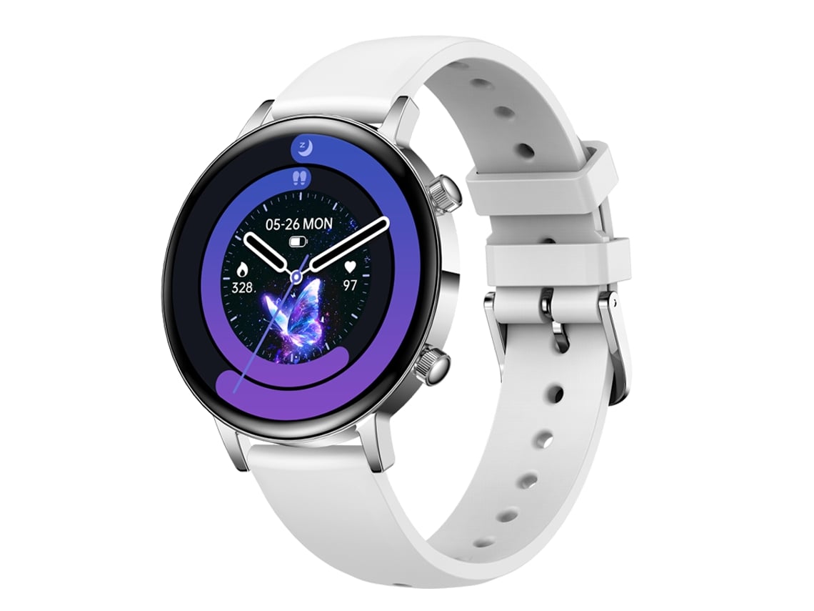 Relógio Inteligente Chronus Amoled De 1,32 Polegadas Com Chamadas Bluetooth 5.3 Prateado