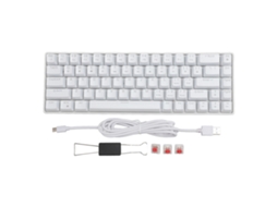 Teclado Mecânico Gamer Com 68 Teclas E Switch Vermelho