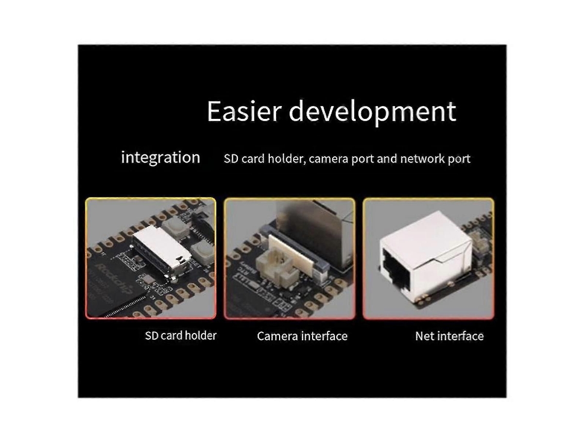 Rv1106 Placa De Desenvolvimento Portátil Pico Max Mini Linux Risc Multifuncional E Conveniente, Módulo D
