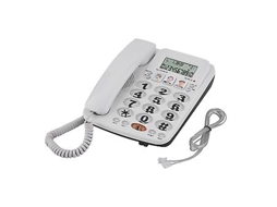 Telefone Com Fio De 2 Linhas Com Viva Voz, Discagem Rápida E Identificador De Chamadas Para Casa/escritório Brilvibera