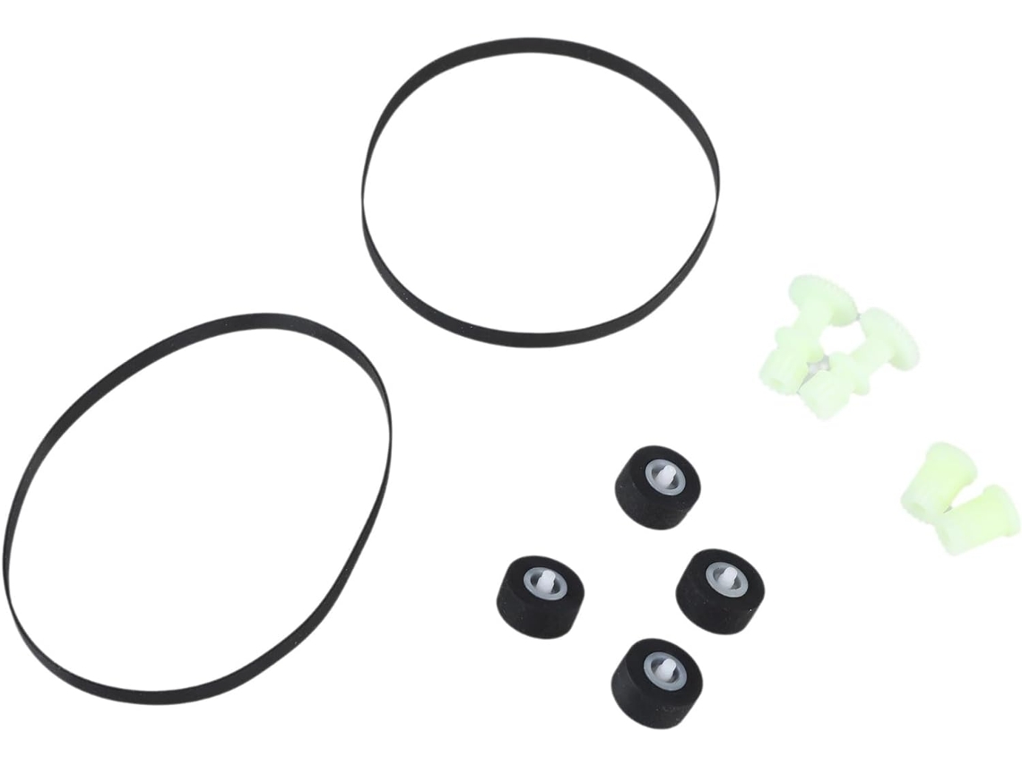Conjunto De Roletes Borracha Preta Reposição Para Cassetes Ch404x