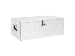 Caixa De Arrumaã§ã£o 90x47x33,5 Cm Alumã­nio Prateado DKD HOME DECOR
