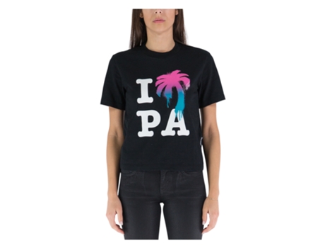 T-shirt De Mulher Palm Angels Love Preto (s)