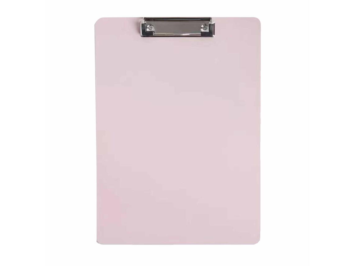 Porta Documentos A4 De Escritório Com Clip Grosso Multipropósito Para Arquivos Materiais Rosa Claro