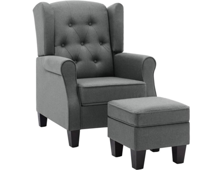 Poltrona  320151 (68 x 78 x 94 cm - Tecido - Cinzento)