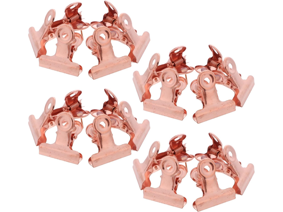 Clipes Metálicos para Cortiça, 31mm, Cor Ouro Rosa, 30 Peças, para Mesa de Artesanato e Projetos de Arte Decorativa
