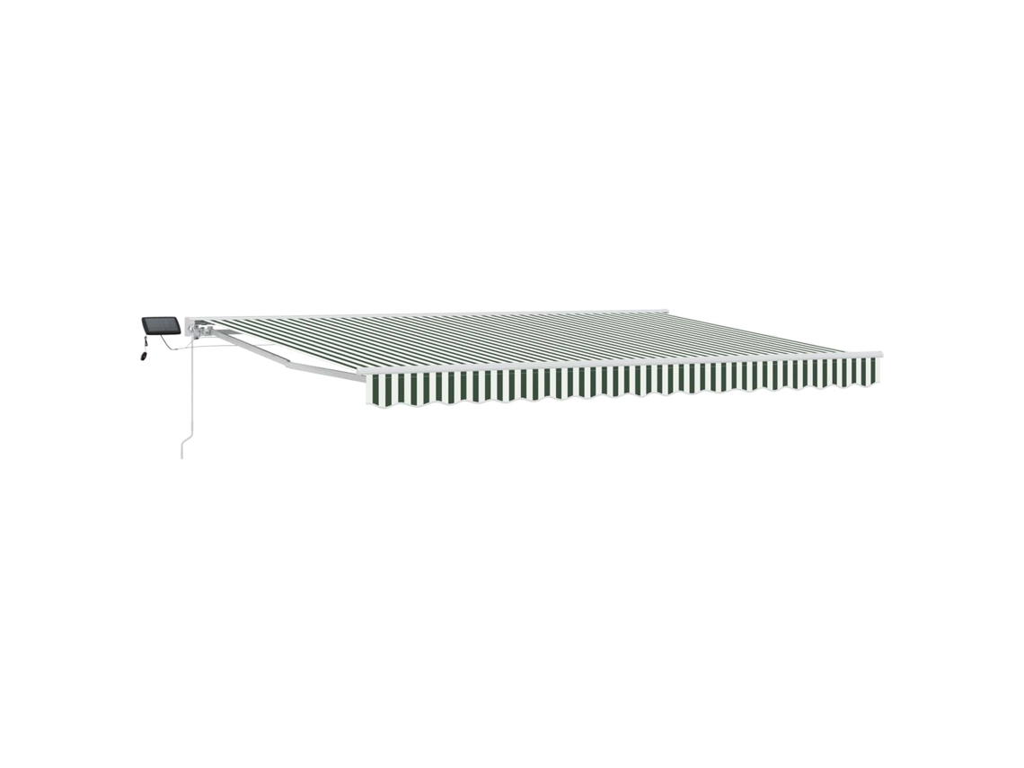 Conjunto 1 Toldo Manual Vidaxl Branco Alumínio (5 X 3 M)