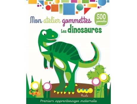 Colored Stickers Dinosaurs PICCOLIA (Idade minima recomendada: 2 anos)