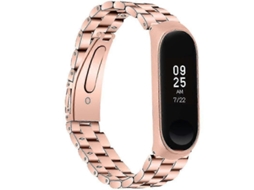 Pulseira De Relógio Da Moda, Pulseira De Relógio De Substituição Elegante, Compatível Com Pulseiras Xiaomi 3/4 Com Armação . Olysi Shop (ouro Rosa)