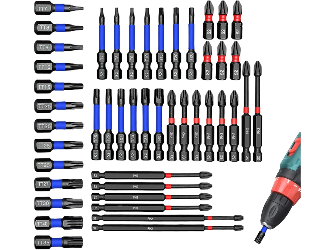 Conjunto De Soquetes Magnéticos Para Furadeira Com 46 Pontas