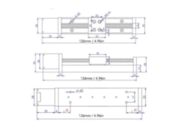 Atuador Linear Mini Com Motor Passo A Passo 28