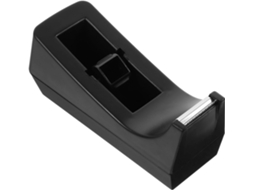 Dispensador de adesivo de mesa Homoyoyo Light, Na Cor Preta, com bordas lisas em plástico e aço inoxidável, ideal para