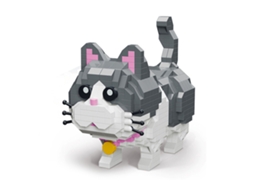 Mali blocos de Construção Mini Animais Cute Gatos Brinquedo Educativo Kit para Aniversário