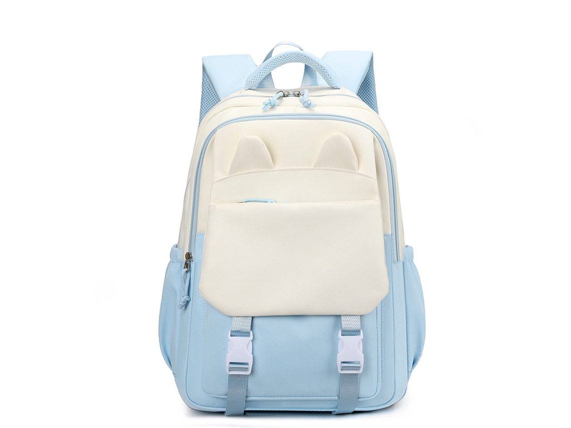 Mochila Escolar, 6 A 14 Anos, Leve, Cor Azul Para Estudantes