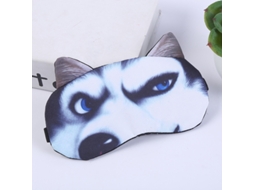 Máscara De Dormir 3d Animais , Com Fecho Ajustável, Bloqueio De Luz Para Festas, Viagem E Sestainclui Bolsa De Gelo Husky Hexinyigjly