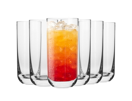 Copos KROSGLASS Glamour (Vidro - Transparente - 6,9 x 15)