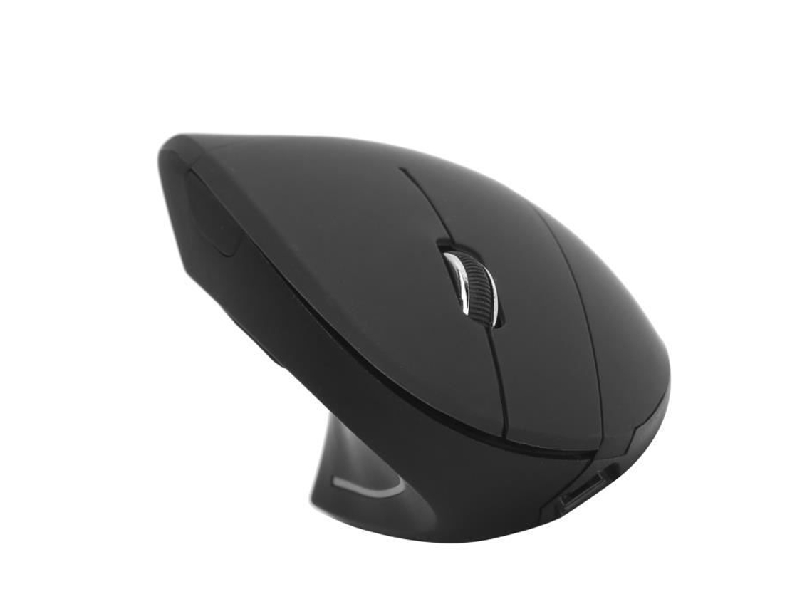 Mouse HURRISE 800/1200/1600Dpi Ergonômico Vertical Mão Esquerda Mouse Sem Fio 800/1200/1600Dpi Óptico para Windows 8/
