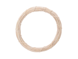 Laxiscreed Anel De Rattan Artesanal Para Decoração De Natal, 30cm Off-white