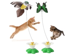 2026 brinquedo Interativo para Gatos Pássaro Elétrico, Giratório 360 Graus e Voador, Jogo de Caça Divertido para Mascotas
