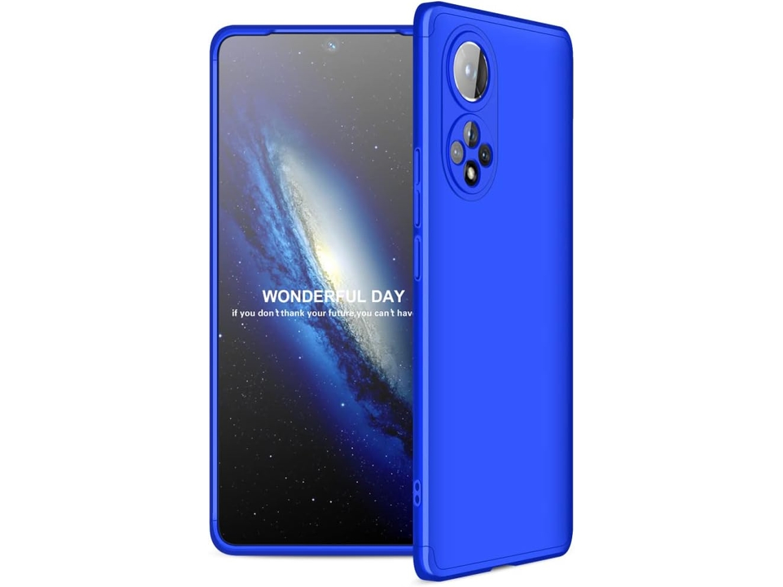 Capa Graus Fina Antichoque para Honor, Huawei Honor 50 HONGWE. Vidro Temperado Azul