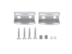 Laxiscreed Grampos Para Vidro De Alumínio Espacial, Pack Com 2, Compatíveis Com Vidros De 10 Mm
