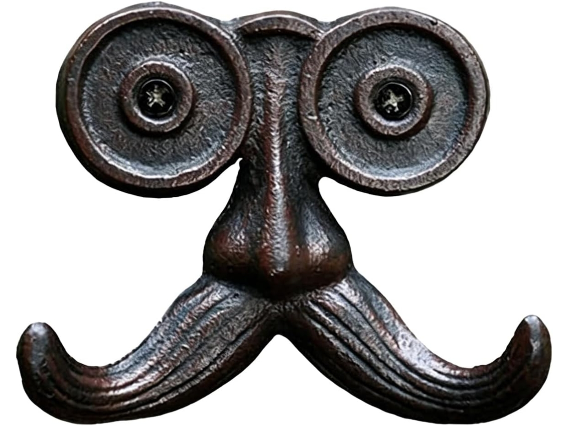 Gancho Duplo Estilo Vintage Em Formato De Bigode, Cabide Parede