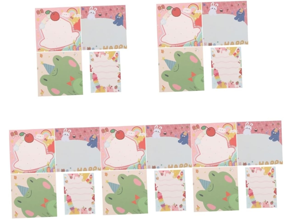 5 Peças 4 Cahier D'écolier Página De Memorando De Desenho Animado Distribuidor De Bloco De Notas Blocos De De