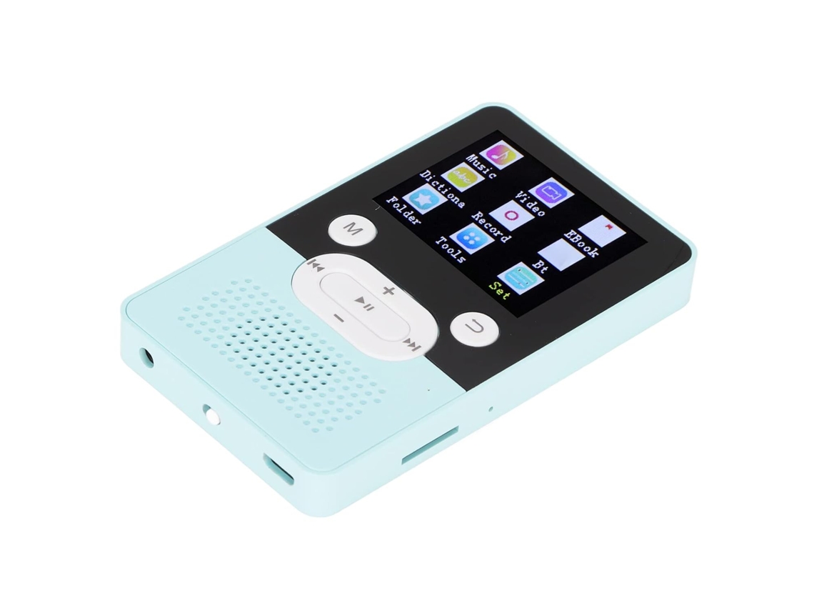 Reprodutor MP4 MP3 T9 Player 1, tela colorida de 8 polegadas com som sem perdas e slot para cartão de 4,2 mm (8 GB).