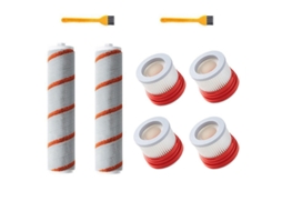 Apto para xiaomi dreame v9 v10 v11 acessórios aspirador de pó hepa filtro rolo escova limpeza peças kit, 8 peças