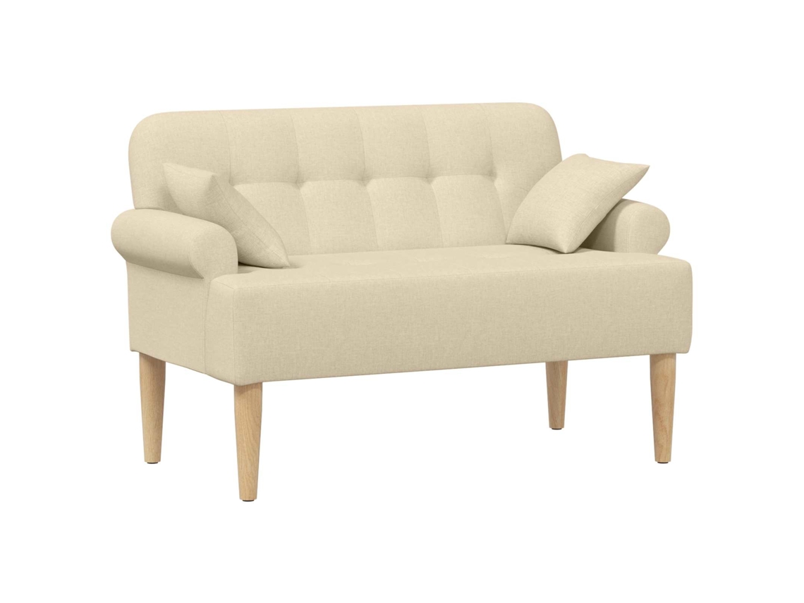 Conjunto 1 Móveis Modernos Vidaxl Creme Tecido (120 X 65 X 79 Cm)
