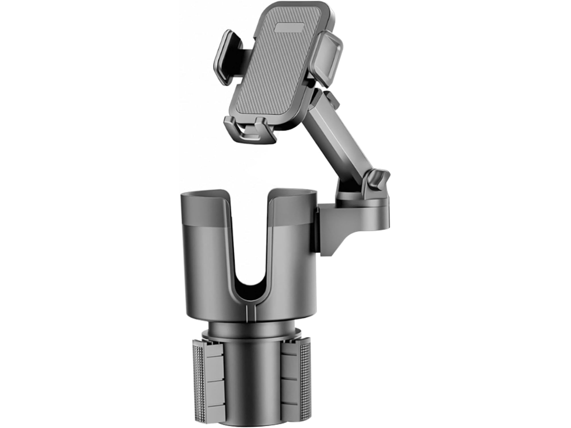 Suporte Veicular 2 Em 1 Para Celular Com Copo, Giratório, Extensível