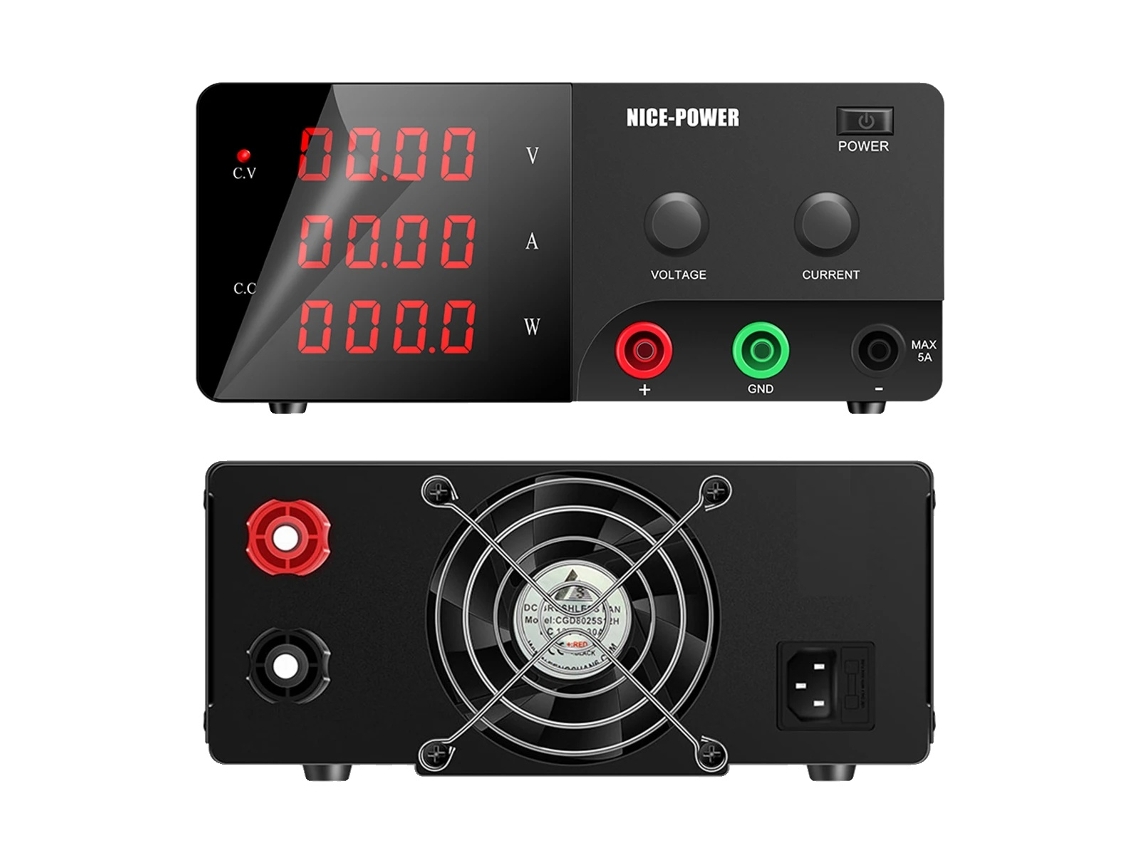 Fonte De Alimentação, Tensão Ajustável, Display Digital, Preto-d, 220v-d, 120v 10a