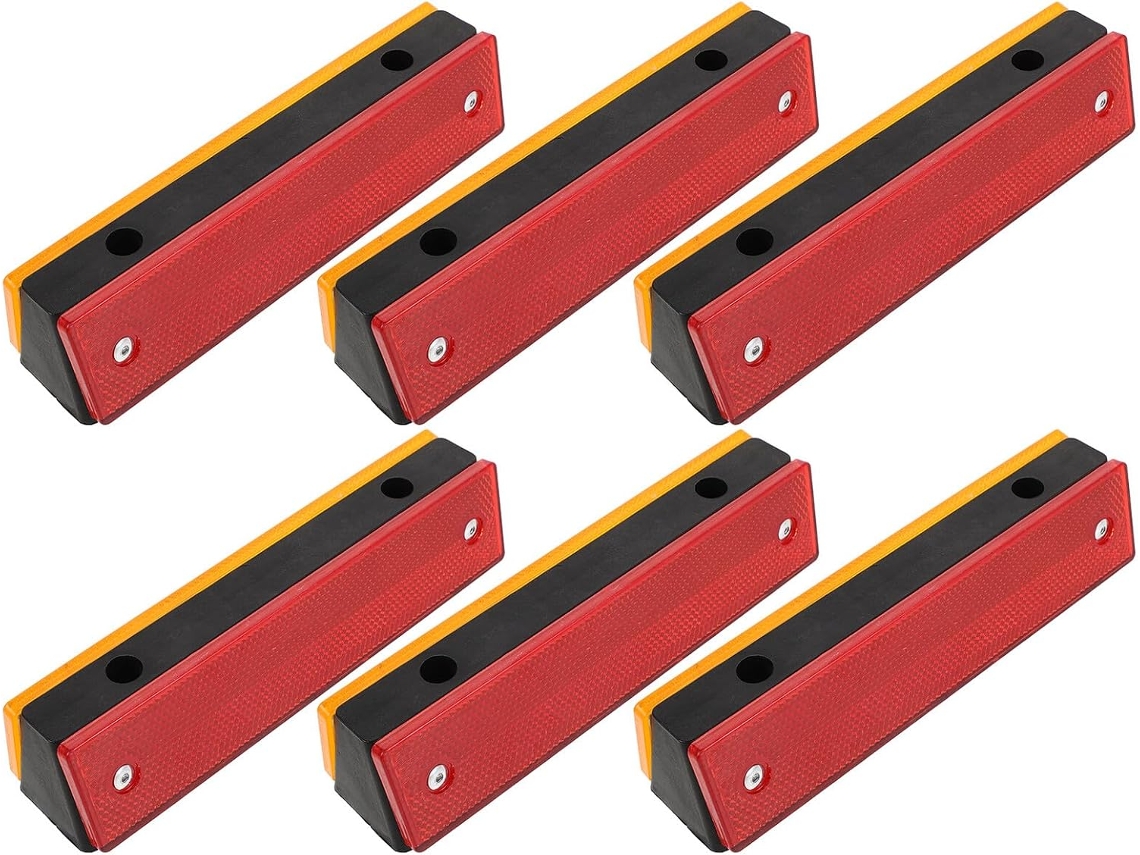 Conjunto de 6 Placas Refletivas de Segurança Rodoviária para Entradas de Garagem. SFUSHOS