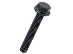 Parafusos Sextavados Flangeados Pretos 3/8-16 X 2" (10 Peças), Aço