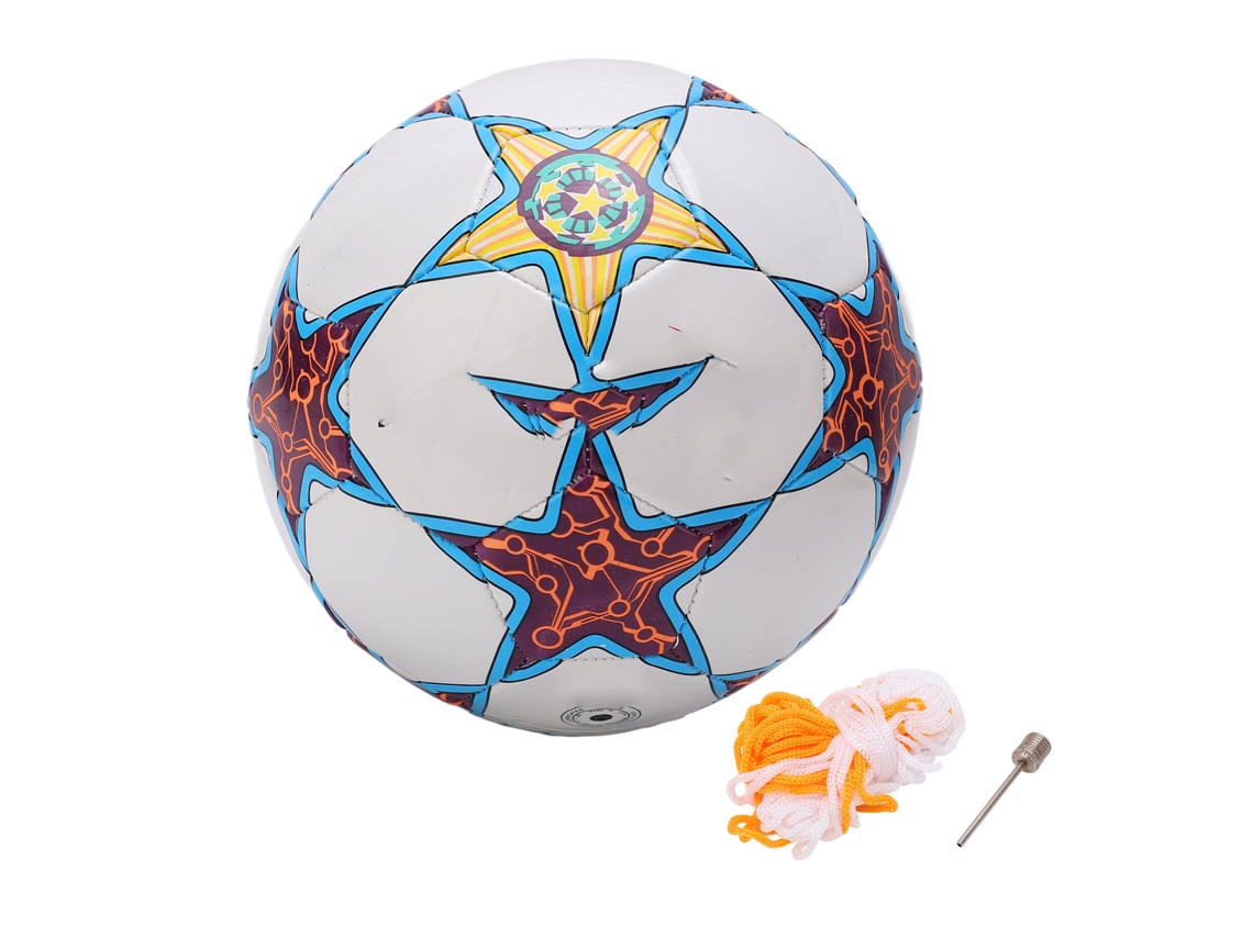 Bola De Futebol Tamanho 5 Costurada À Máquina Pu Para Treino Juvenil Interior E Exterior