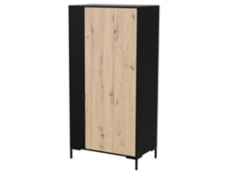 Armário Cama Merci 90 x 55 x 184 cm preto/carvalho artesanal Cama Meble