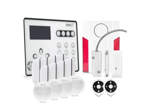 Kit de Alarme Gsm Sem Fios Ateos 6 Md-334R