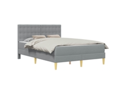 Estrutura de Cama com Colchão MAISON EXCLUSIVE 140 X 200 Cm cinzento claro