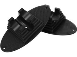 Suporte Para Scooter Em Plástico Preto 2pcs, Prático E Estável, Adaptado Rodas De 95 Mm A 120 Mm, Acessório